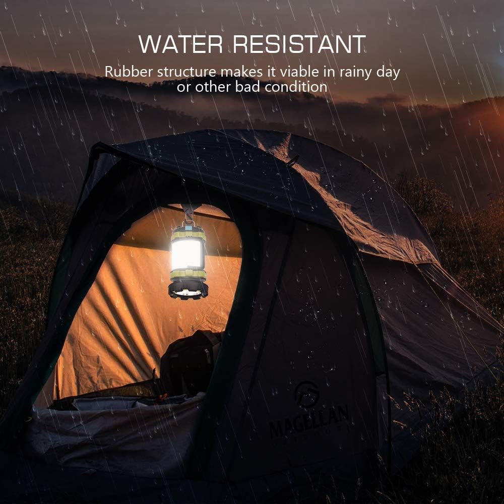 AlpsWolf Camping Lantern, 4000 Capacity Power Bank,6 Modes, IPX4 Waterproof, USB Charging Cable Included