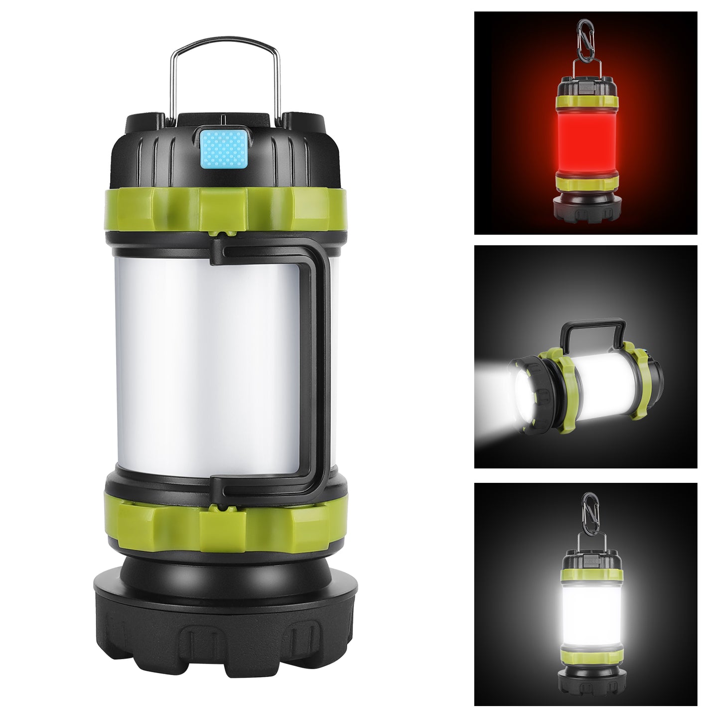 AlpsWolf Camping Lantern, 4000 Capacity Power Bank,6 Modes, IPX4 Waterproof, USB Charging Cable Included