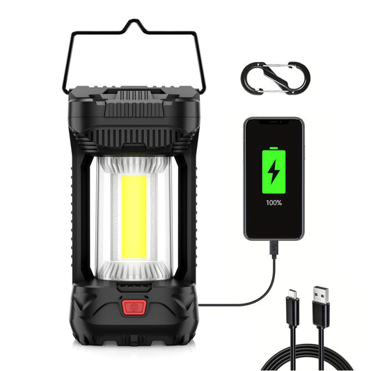 AlpsWolf V310 Camping Lantern, 800LM Camping Lights with 4 Light Modes, 4600mAh Camping Lantern Rechargeable and Phone Charger, IPX4 Waterproof and Sturdy LED Lantern for Camping/Hiking/Fishing/Adventure